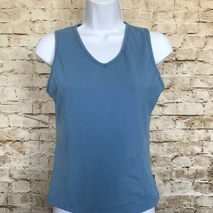 PrAna Sz M V Neck Sleeveless Stretch Athletic Top